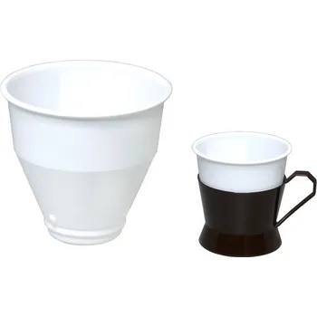 Jednorázové nádobí Vložka do podšálku PS 150/180 ml bílá - 3500 ks