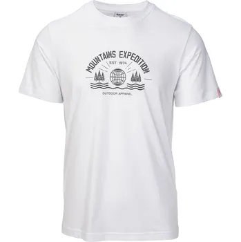 Pánské Tričko s krátkým rukávem HI-TEC MIROS M000225094 – Bílá XXL