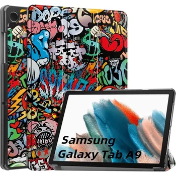 Pouzdro na tablet VSECHNONAMOBIL 66417 ART Zaklápaci kryt Samsung Galaxy Tab A9 GRAFFITI