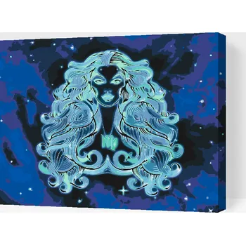 Diamantové malování Diamantové malování - Panna/Virgo Velikost: 40x50cm, Rámování: Pouze srolované plátno, Diamanty: Čtvercové