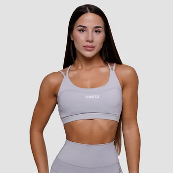 Podprsenka GymBeam Sportovní podprsenka FIT Mist Grey S šedá