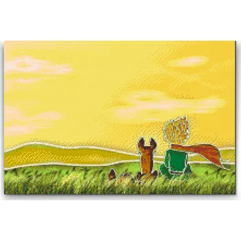 Diamantové malování Diamantové malování - Malý princ Velikost: 40x60cm, Rámování: Pouze srolované plátno, Diamanty: Kulaté