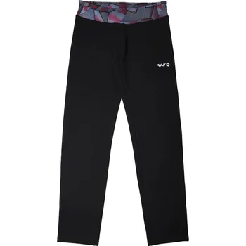 Dámské tepláky Wolf s elastanem T2371C vel. M-XL černé s barevným pasem