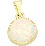 Goldstore Zlatý opálový přívěšek kulatý Váha: 1.10 g