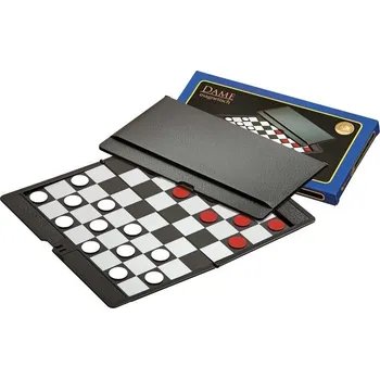 Šachy Dáma cestovní plastová magnetická Philos 17 x 10 cm