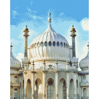 Diamantové malování Diamantové malování - Královský pavilon, Brighton - Anglie Velikost: 40x50cm, Rámování: Pouze srolované plátno, Diamanty: Kulaté