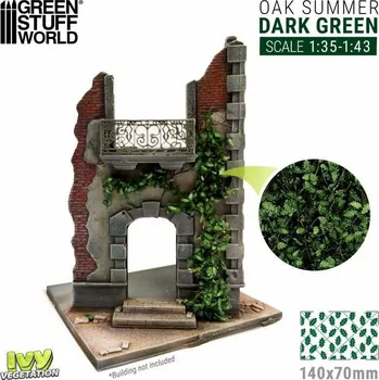 Plastikový model Ivy Foliage – listová foliáž dub tmavě zelený (velký)
