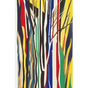 Diamantové malování Diamantové malování - Abstraktní stromy v barvách Velikost: 20x30cm, Rámování: Pouze srolované plátno, Diamanty: Kulaté