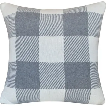 Polštář SCANquilt pletený povlak DESIGN kostky smetanovošedá 45 x 45 cm