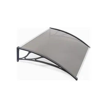 Stříška nad vchodové dveře PROPER vchodová stříška 100x120cm kouřová