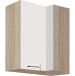 OLIVIA white horní skříňka 44G rohová levá