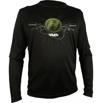 cyklistický dres Dres dlouhý pánský HAVEN NAVAHO II Long černo/khaki S