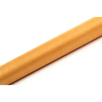 Party dekorace Organza zlatá, šírka 36 cm, návin 9 m