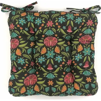 Podsedák BYTEMA Sedáky na židle MARIE černá 38 x 38 cm