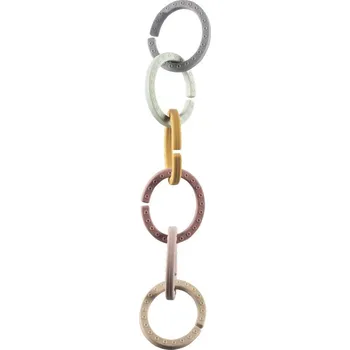 Hračka pro nejmenší ZOPA siilikonové multifunkční kroužky řetěz Multicolor