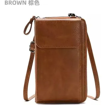 Kabelka Elegantní minimalistická dámská kabelka - hnědý