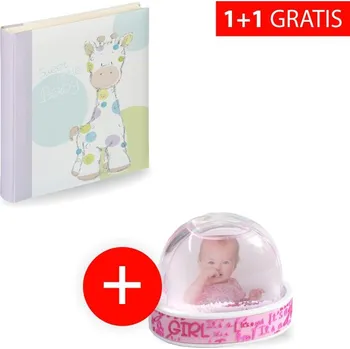 Akce 1+1: Dětské fotoalbum Kima 28x30,5/50 + Dětské sněžítko BABY 2014 ROSE navíc Walther