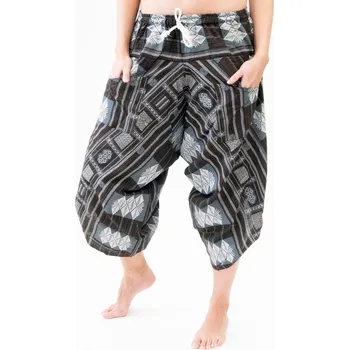 Dámské kalhoty Kalhoty široké dámské Rochana hnědá