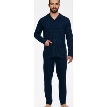 Pánské pyžamo Pánské pyžamo Henderson 40044 modré modrá L