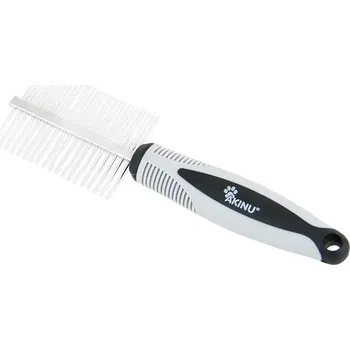 Kartáč pro zvířata AKINU Hřeben oboustranný pro dlouhosrsté psy a kočky