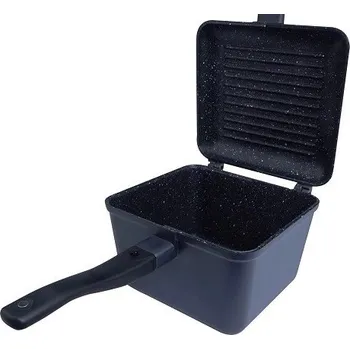 Kempingové nádobí RidgeMonkey Pánev Connect Deep Pan and Griddle Granite Edition