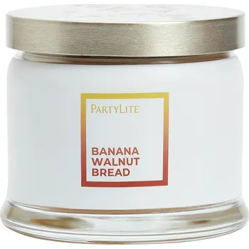 Svíčka PartyLite® Banana Walnut Bread 375 g 3 knoty
