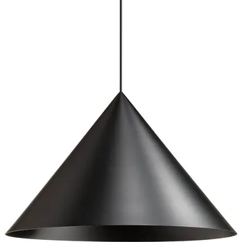 Redo 01-3029 Konos, černé kónické závěsné svítidlo 1xE27, průměr 55cm
