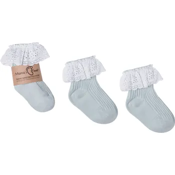 Mama's Feet Dětské ponožky Vintage Love Minty mintové Velikost: 1-3 roky
