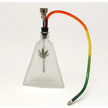 Bicí nástroj Bong sklo Cannabis Pocket 03 17 cm
