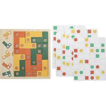 Dřevěná hračka BABU - Puzzle logická hra