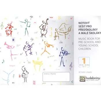 Sešit Notový sešit pro předškoláky a malé školáky 1 osnova
