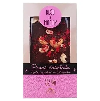Čokoláda Čokoláda kešu + maliny 80g