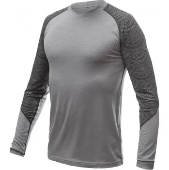 cyklistický dres Triko dlouhé pánské SENSOR IMPRESS šedá/maori XXL