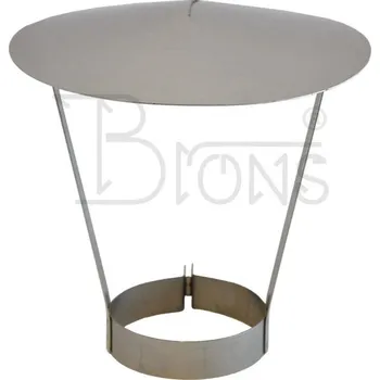 Kouřovod Komínová stříška nerez Klobouk 120