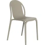 VONDOM Béžová plastová jídelní židle BROOKLYN