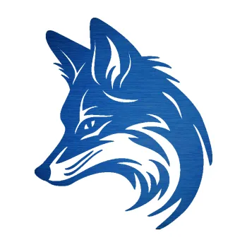 Samolepící dekorace SAMOLEPKA Liška 005 levá hlava (65 - škrábaný kov modrý) NA AUTO, NÁLEPKA, FÓLIE, POLEP, TUNING, VLASTNÍ TEXT, TISK, AUTOSAMOLEPKY.cz, POLEPY, OBRÁZEK, LOGO, SAMOLEPKY