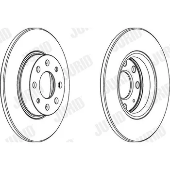 Brzdový kotouč Brzdový kotouč JURID 563020JC