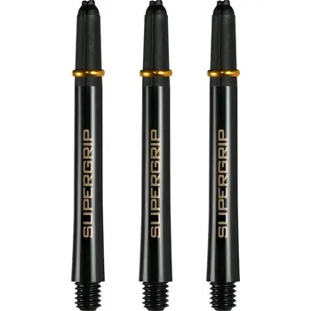 Příslušenství pro šipky Násadky Harrows Supergrip Black Gold Midi