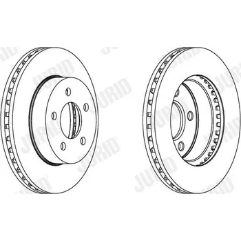 Brzdový kotouč Brzdový kotouč JURID 562856JC