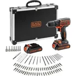 Black & Decker BDCDC18BAFC Vrtačka AKU 18V/1,5Ah + 80ks příslušenství