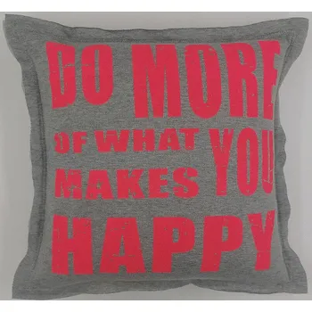 Dekorativní polštářek BYTEMA Povlak na polštář SMILE růžový povlak 45/45 růžový