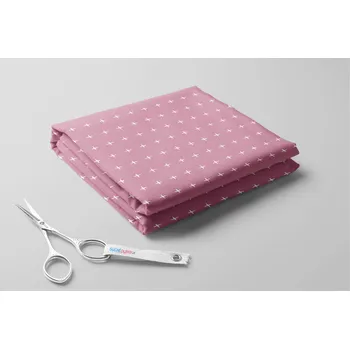 Softshell s beránkem, Křížky Barva: Starorůžová