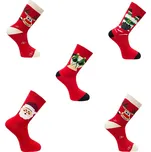 Vánoční ponožky aura.via SFV6861 Barva: Červená, Velikost: 43-46