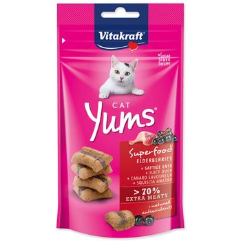 Pamlsek pro kočku Vitakraft Cat Yums Superfood bezinky 40 g