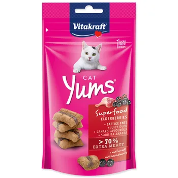 Pamlsek pro kočku Vitakraft Cat Yums Superfood bezinky 40 g