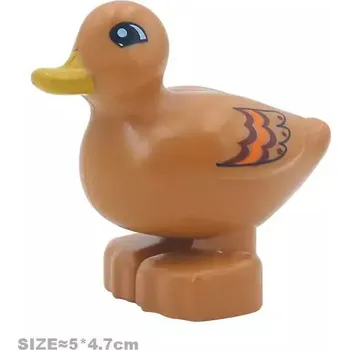 Figurky ke stavebnici | Farmářská zvířata - Hnědá kachna