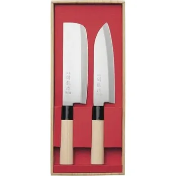 Kuchyňský nůž Sekiryu Ohzawa Sada 2 japonských nožů Santoku + Nakiri SR600