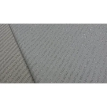 Vánoční dekorace BYTEMA Vánoční ubrusy a šály Pruhy silver natur 120 x 138 cm