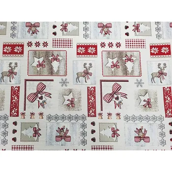 BYTEMA Gobelínová látka COUNTRY CHRISTMAS šiře 280 cm