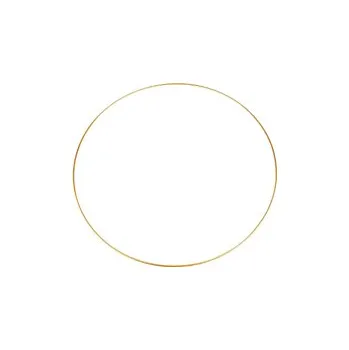 Lapač snů Kovový kruh na lapač snů Ø 35 cm - zlatá